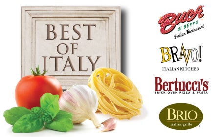 Best of Italy Four Restaurant $25 E-Gift Cards